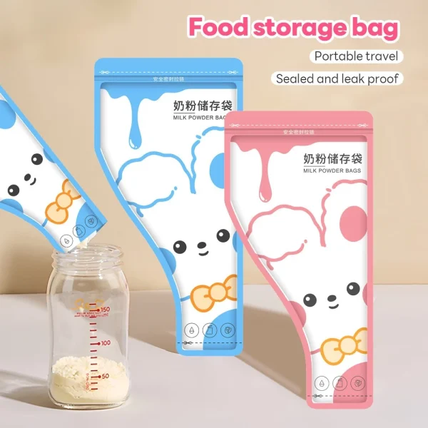 my-11134207-820la-mf0ryt16d2ix40.webp 30pcs Disposable Baby Milk Powder Storage Bag Formula Plastic Leakproof BPA Free