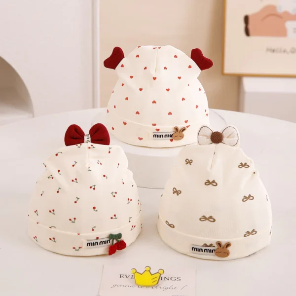 Random Newborn Cute Baby Hat 0-18 Months Soft Breathable Cap Boy Girl