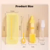 Random 6 in 1 Baby Bottle Brush Set Multifunctional Wash Cup Lid Groove Straw Cleaning