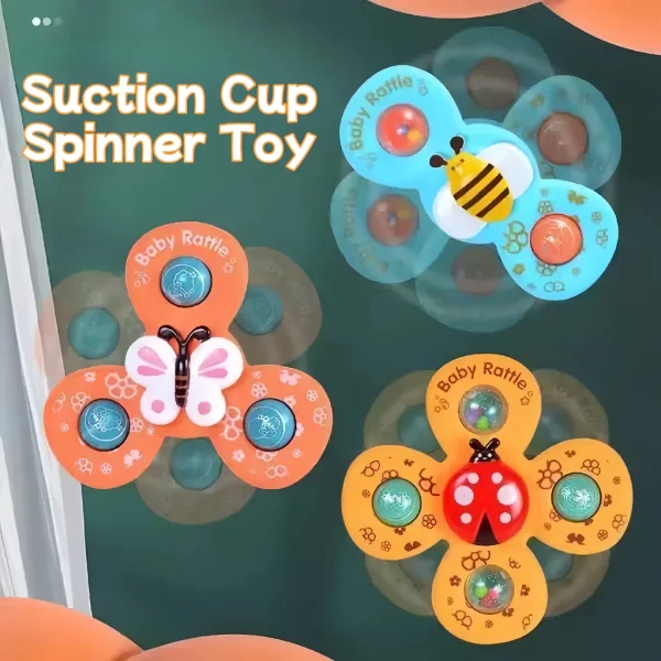 sg-11134201-821e6-mgq0b6krpfyia8.webp 3Pcs Set Cartoon Finger Spinning Baby Spinner Bath Toys Wall Suction