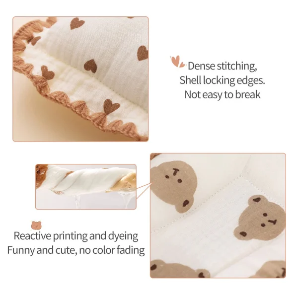 Cotton Striped Baby Pillows For Children Bolster Plush Toy Soft Breathable