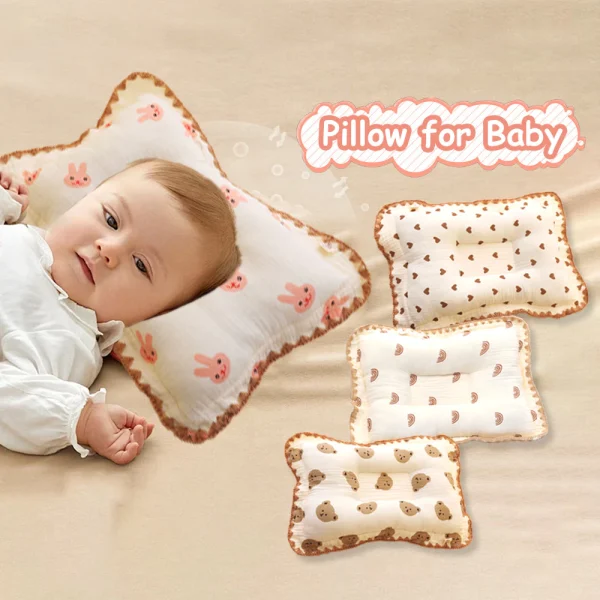 Cotton Striped Baby Pillows For Children Bolster Plush Toy Soft Breathable