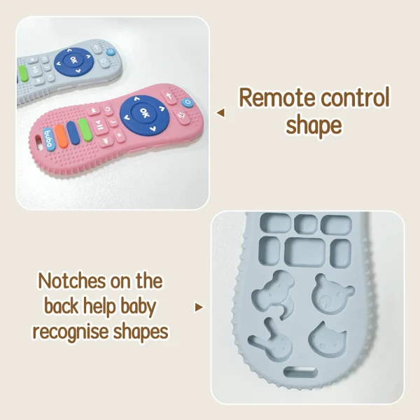 sg-11134201-8262a-mkanu6niwg7b72.webp Baby Silicone Teether Remote Control Shape Sensory Chew Toys